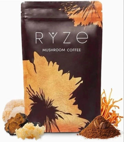 RYZE Mushroom Coffee Drink – 30 Servings, 6.3 oz