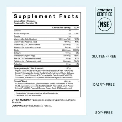 Nutrafol Women’s Balance Hair Growth Supplement – 120 Capsules